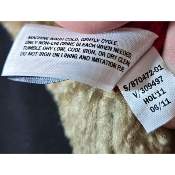 GAP Kids Big Kid Knit Ear Flap Trapper Hat Fair Isle Faux Fur Lining & Pom Poms - Picture 7 of 10